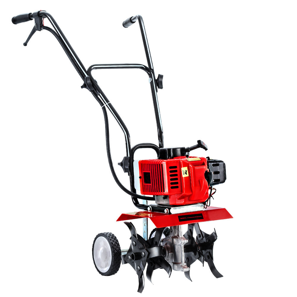 Giantz 88CC Garden Cultivator Tiller Petrol Rotary Hoe 16 Tines Rototiller